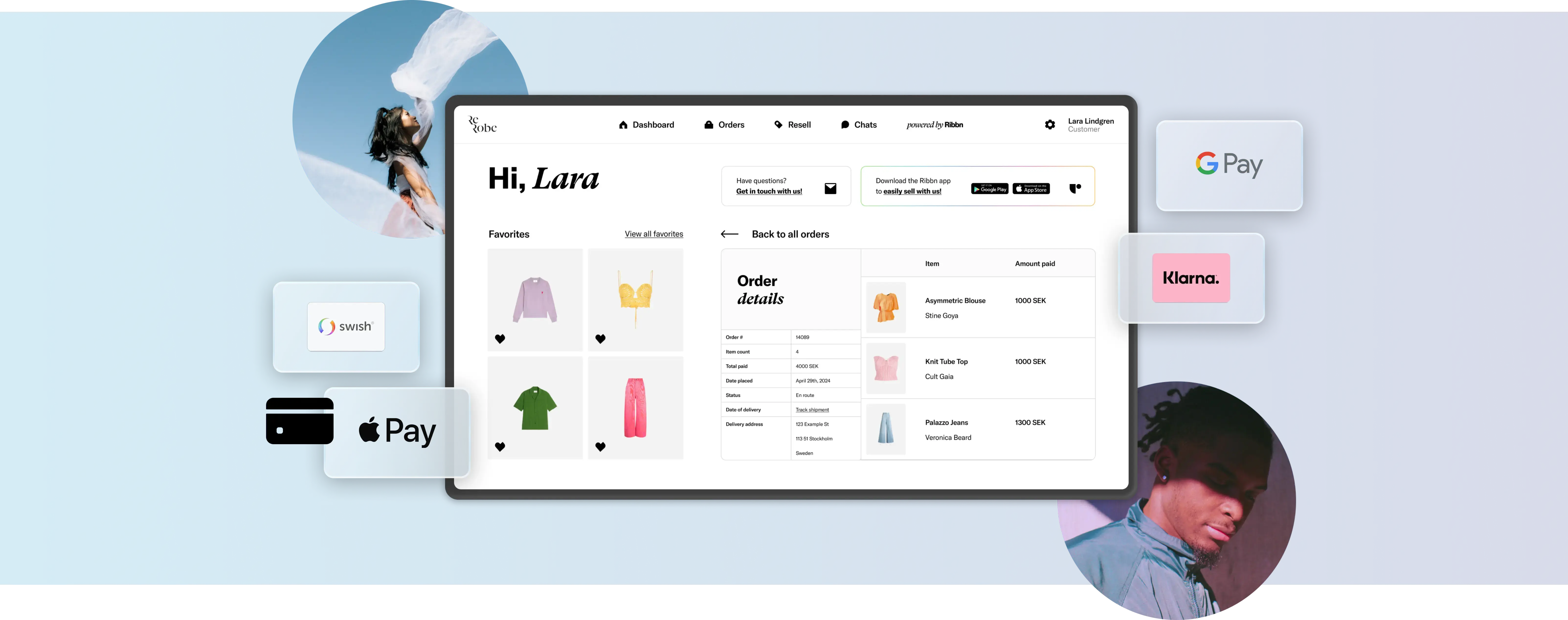 Sell online with payment methods such Google pay, Klarna, Swish, Apple pay